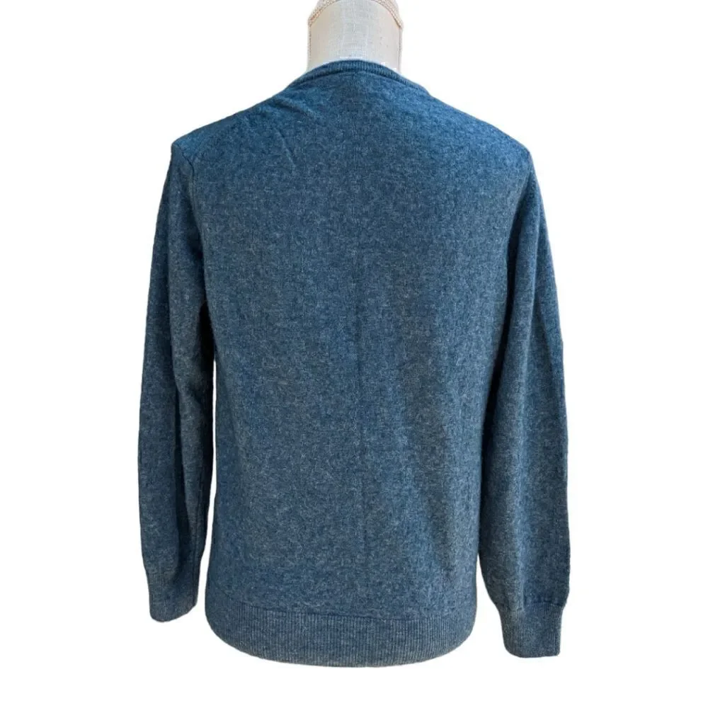 Eredi Pisano Roma Men's Blue Cashmere Wool Blend Crewneck Sweater Size XS